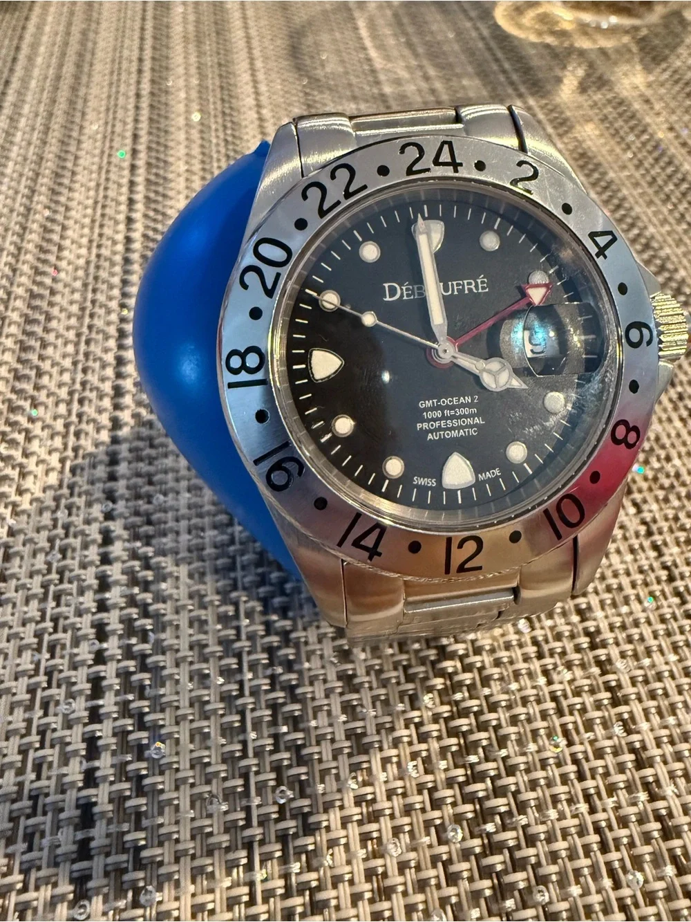 Debaufre GMT-Ocean 2 Swiss Automatic 300M Stainless Steel Watch